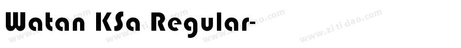 Watan KSa Regular字体转换